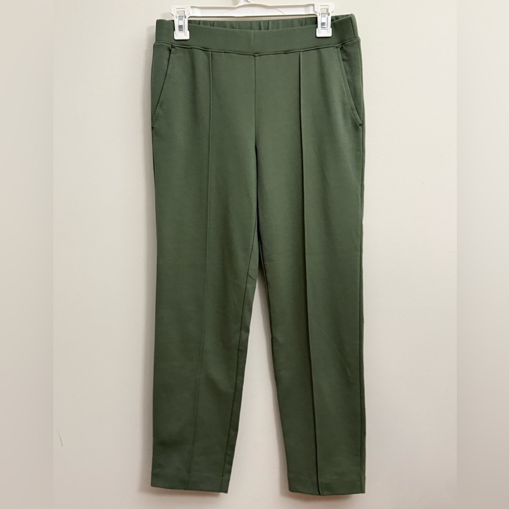 {J. Crew}-Size: S-Olive Green Pin Tuck Pants
